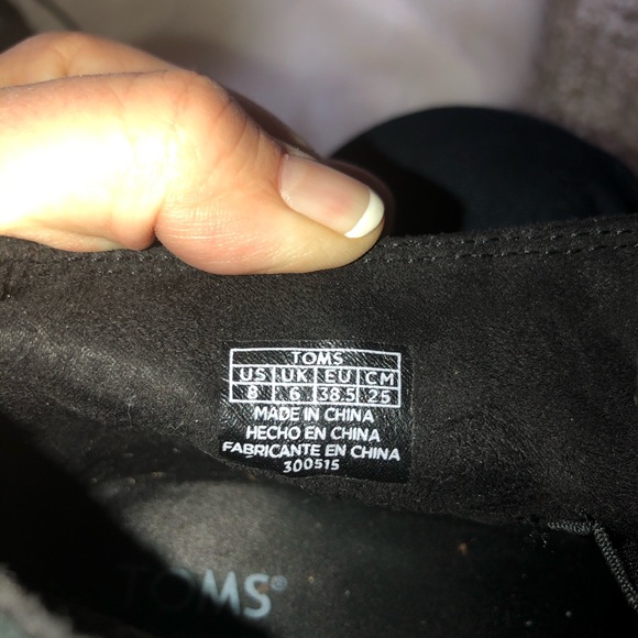 COPY - - Tom’s Black Glitter Booties, 8 Women’s - Picture 5 of 8